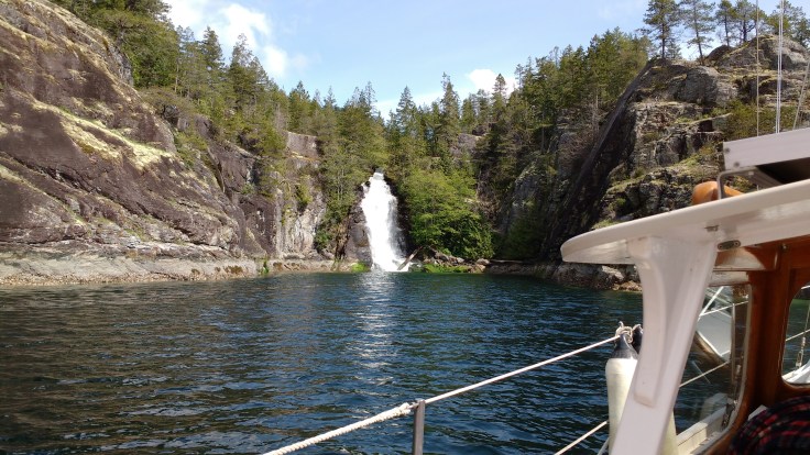 Cassel Lake Falls Teakerne Arm Marine Park, Canada. Photp Ray Penson