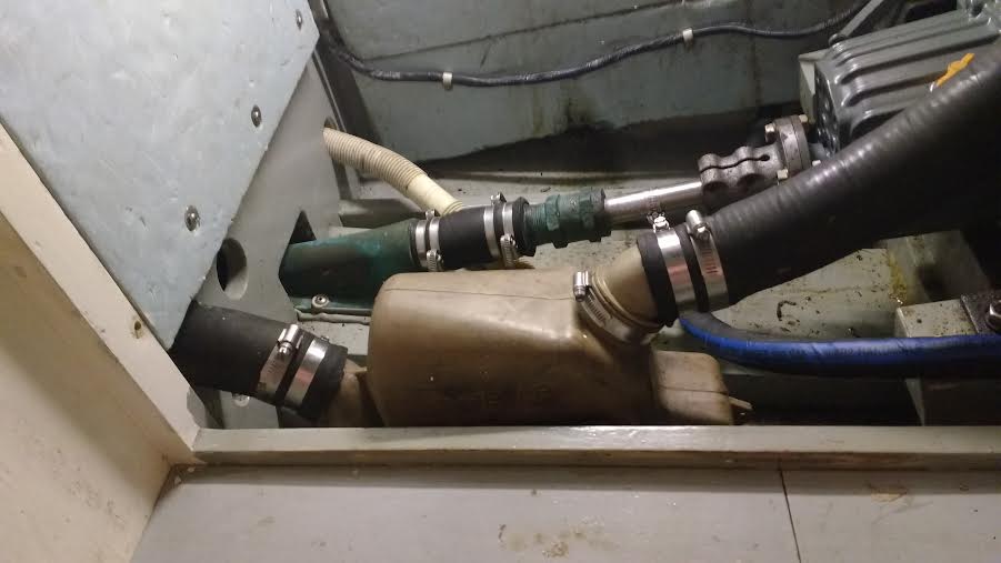 “Hoses double clamped” Photo Ray Penson