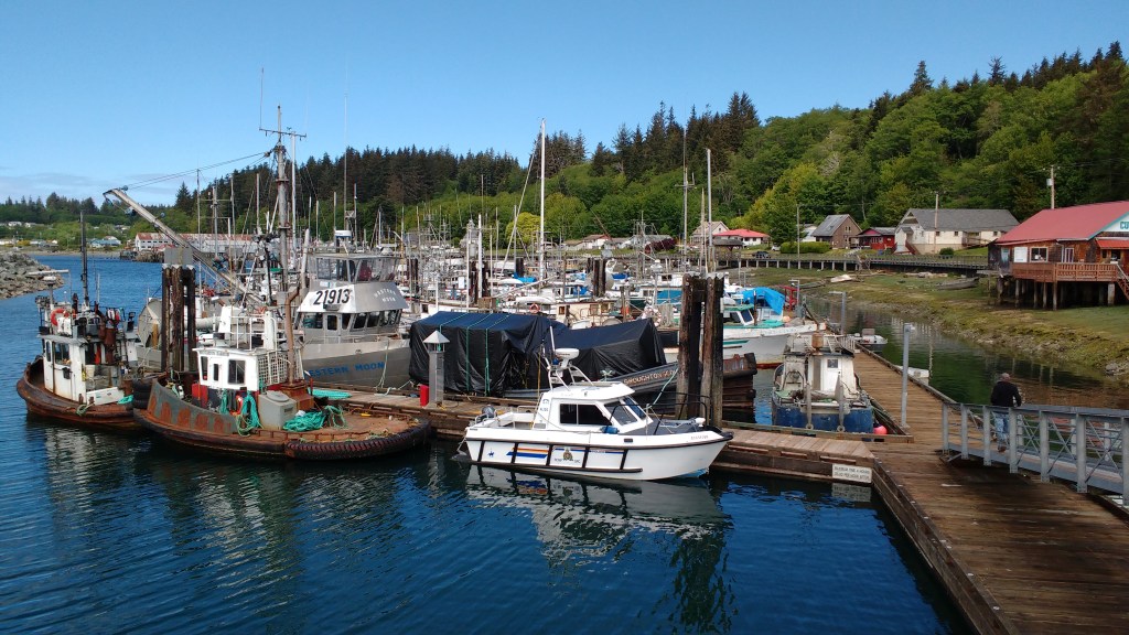 Alert Bay Boat Harbour. Port Mcneil Canada. Photo Ray Penson