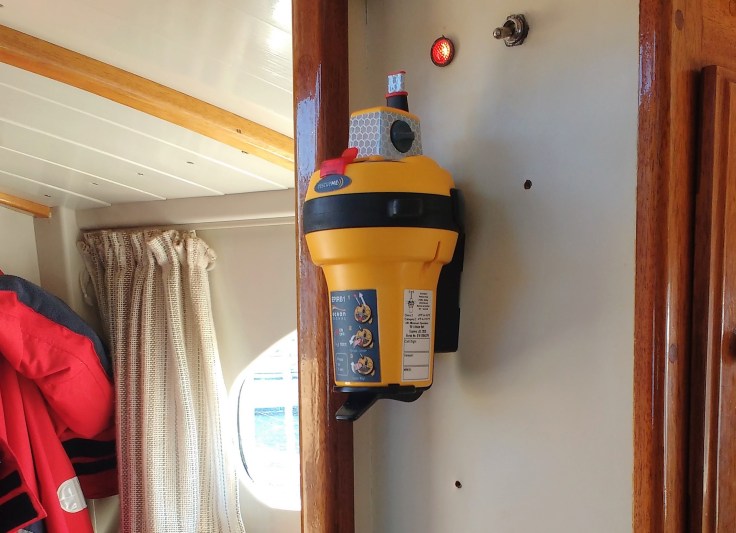 EPIRB installed after Registration and Testing. Photo Ray Penson