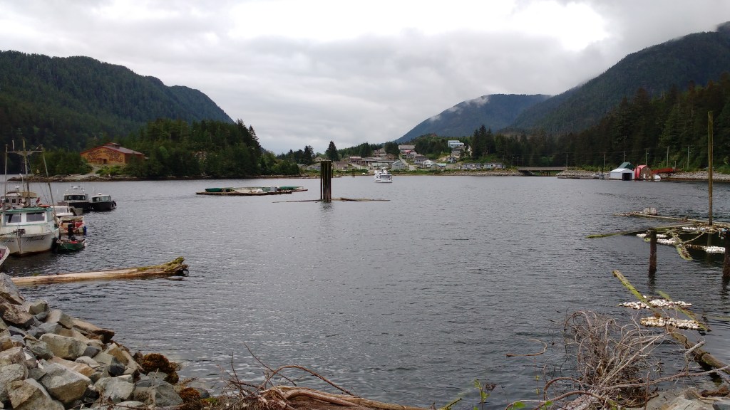 Klemtu Village and Harbour. Photo Ray Penson