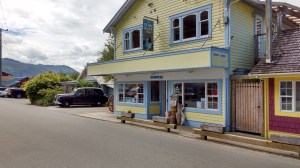 London Taxi far from Home Port Mcneil Canada. Photo Ray Penson