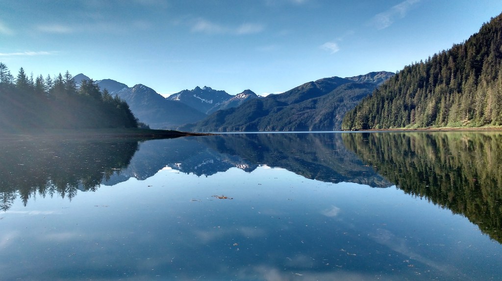 Calm sunrise near Sitka. Photo Ray Penson