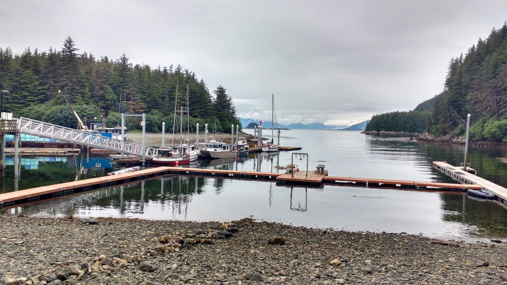Elfin Cove with Brady Glacier in the distance. Photo Ray Penson