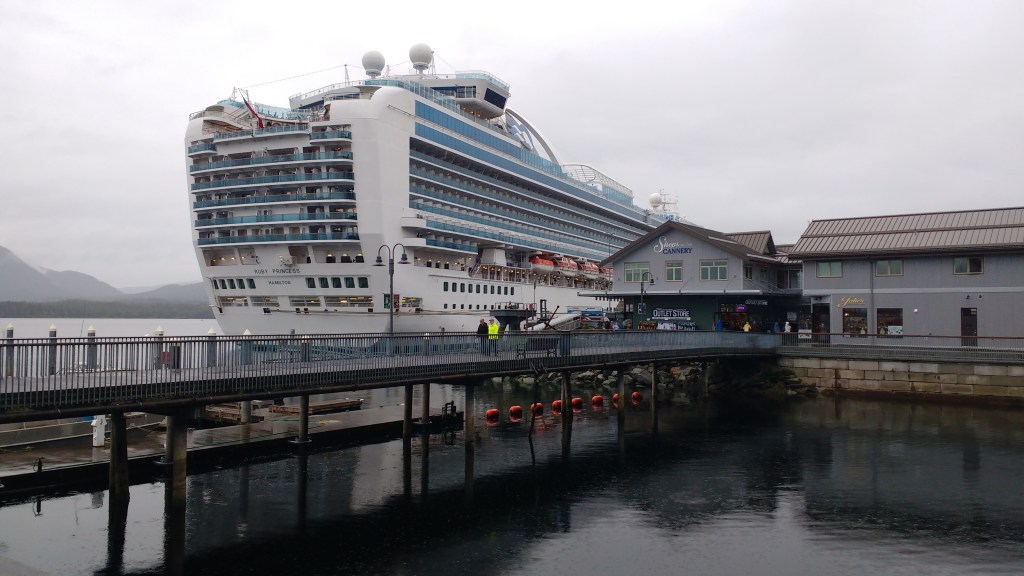 Ruby Princess cruise ship in Ketchikan Photo Ray Penson