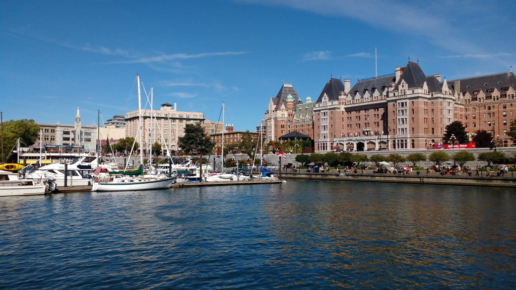 Moored opposite the Empress Hotel Victoria. Photo Ray Penson