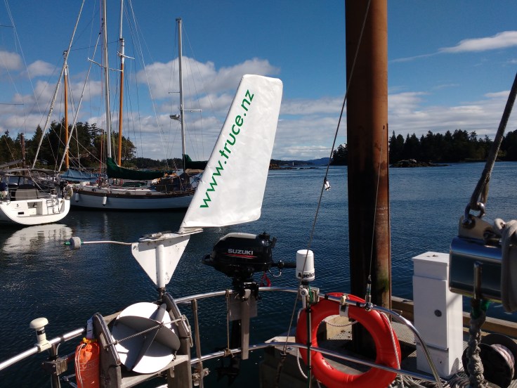 Windvane Sail Rigged, ready to go