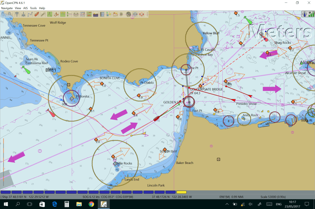 Chat Plot Approaching Golden Gate