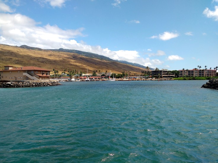 Maalaea Harbour Entrance.Truce Anchored in Lono Harbour.PHOTO Ray Penson