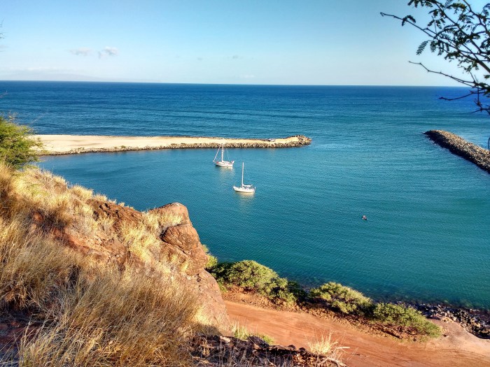 Truce Anchored in Lono Harbour.PHOTO Ray Penson j