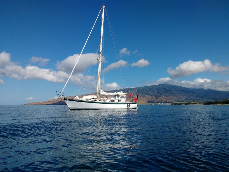 Truce Anchored in Lono Harbour.PHOTO Ray Penson