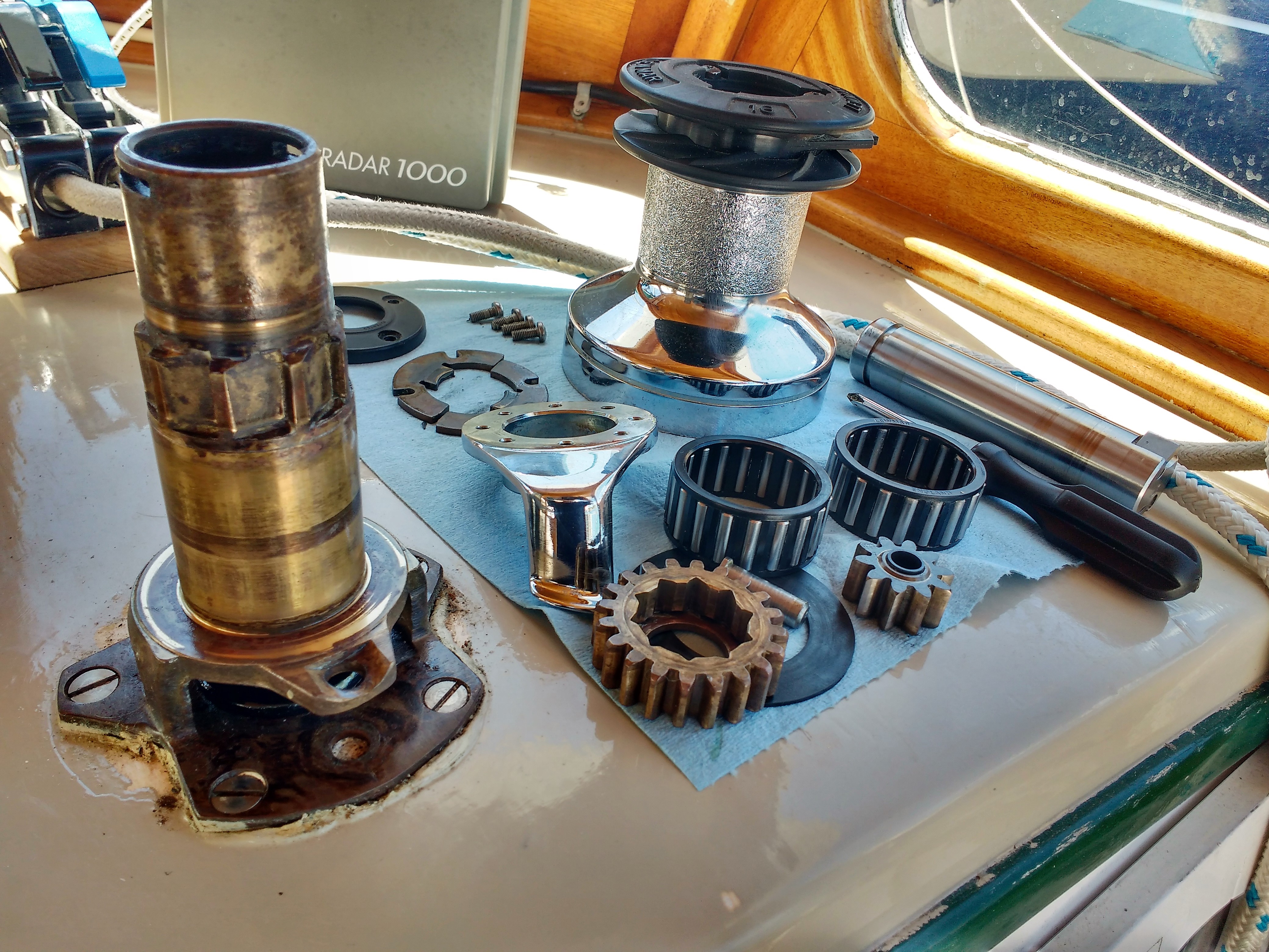 Winch Servicing on Truce. PHOTO Ray Penson