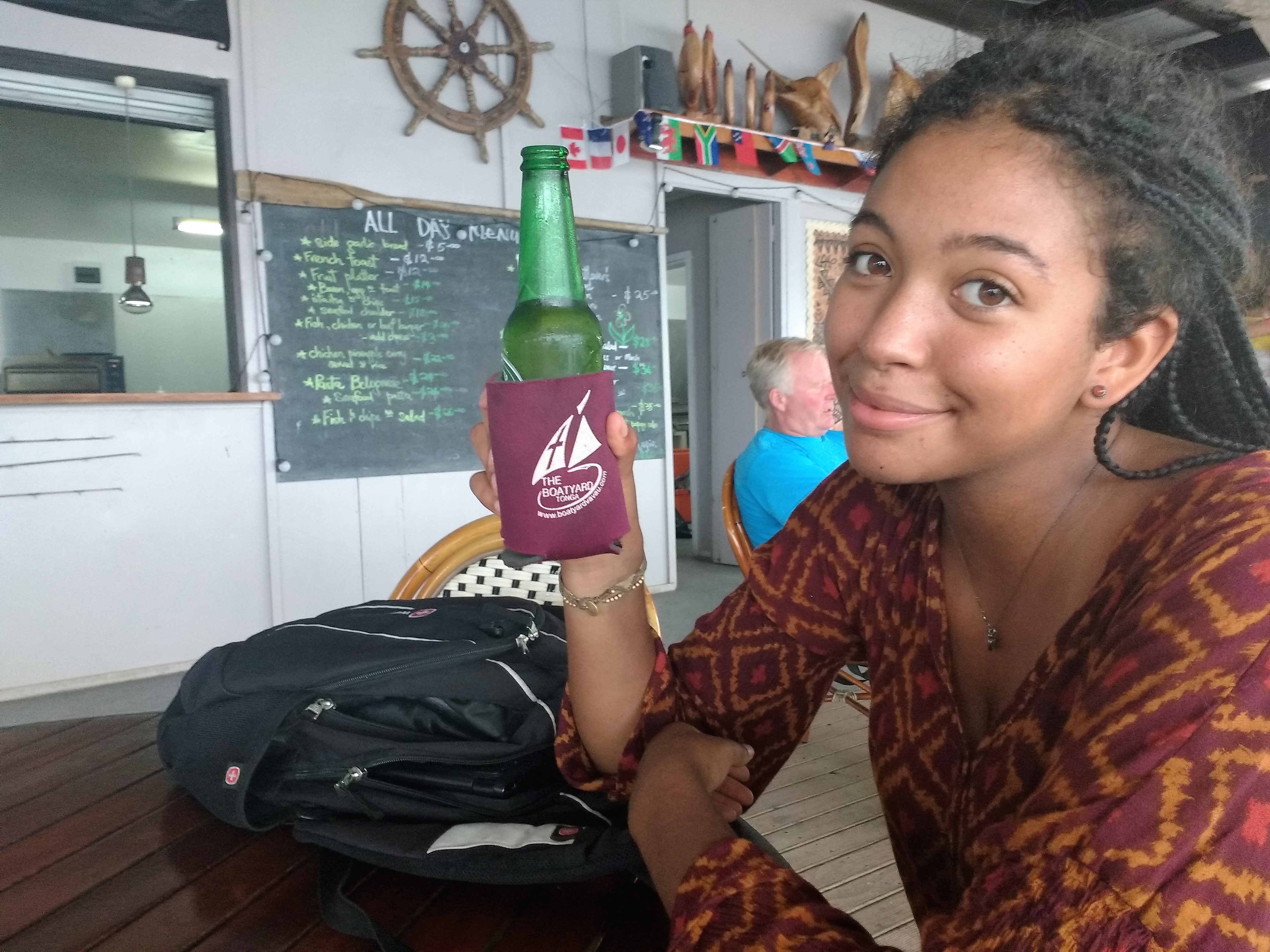 First refreshment in Tonga