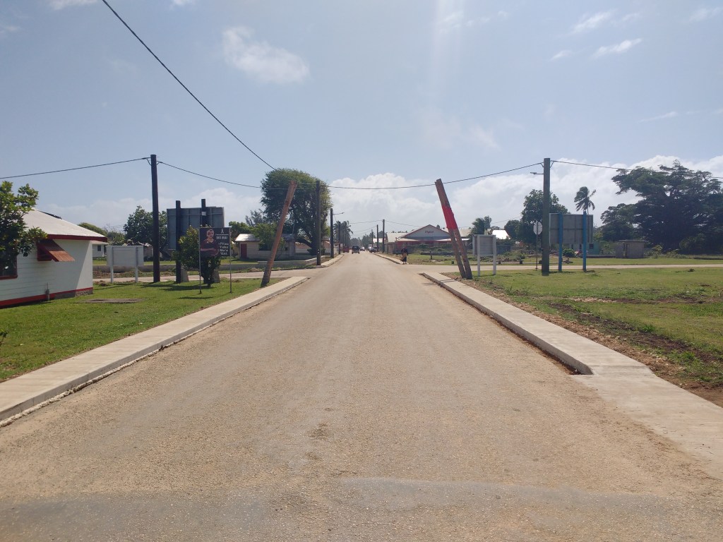 Pangai Main street. Tonga