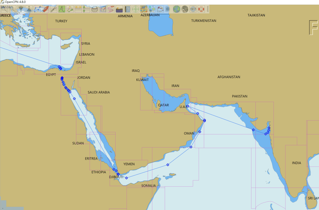 Route, Suez to India Ray Penson