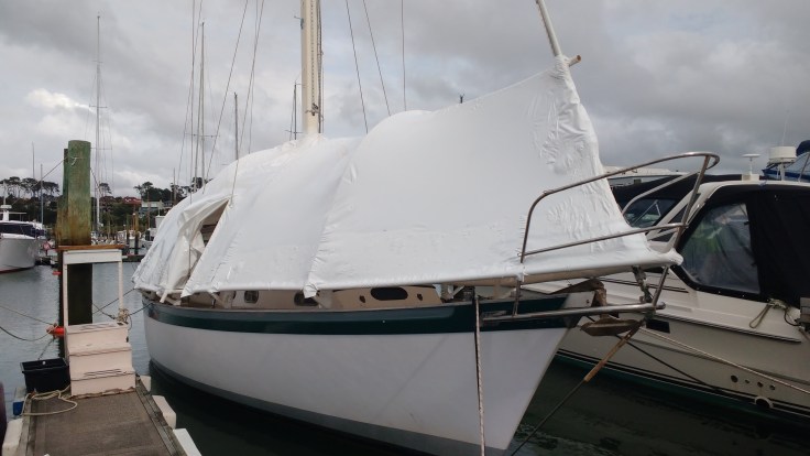Boat Cover and Access Door. Truce.nz