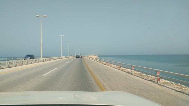 Heading onto the Causeway. Photo Ray Penson. Sailing Yacht Truce