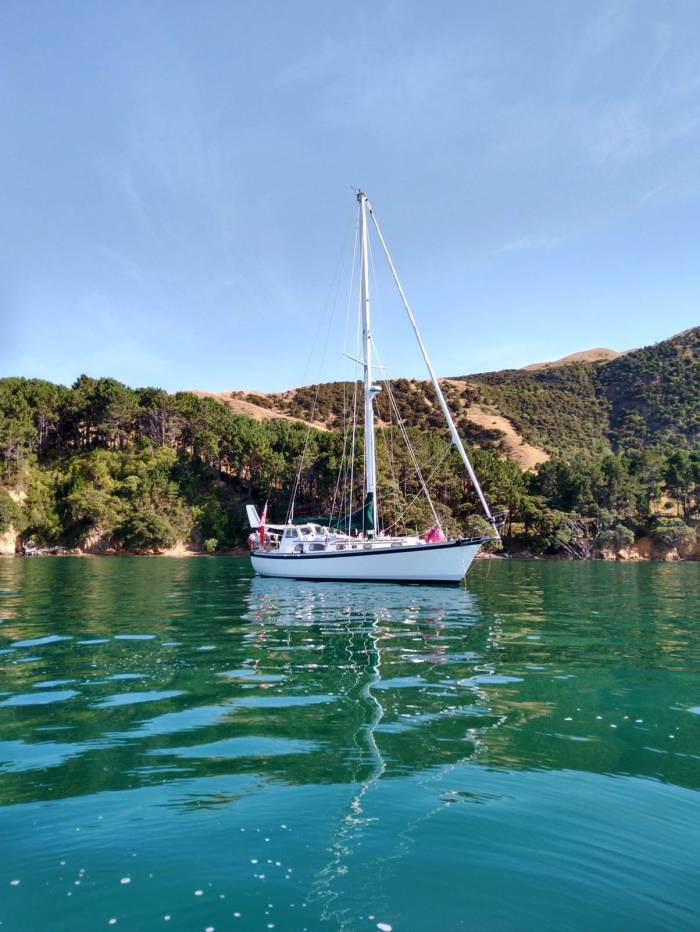 Tranquil conditions in Whale Bay Photo Ray Penson
