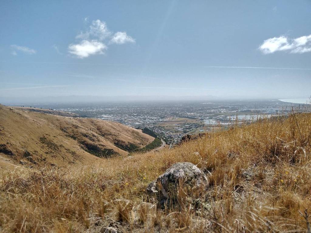 Christchurch from the Port Hills. Photo Ray Penson