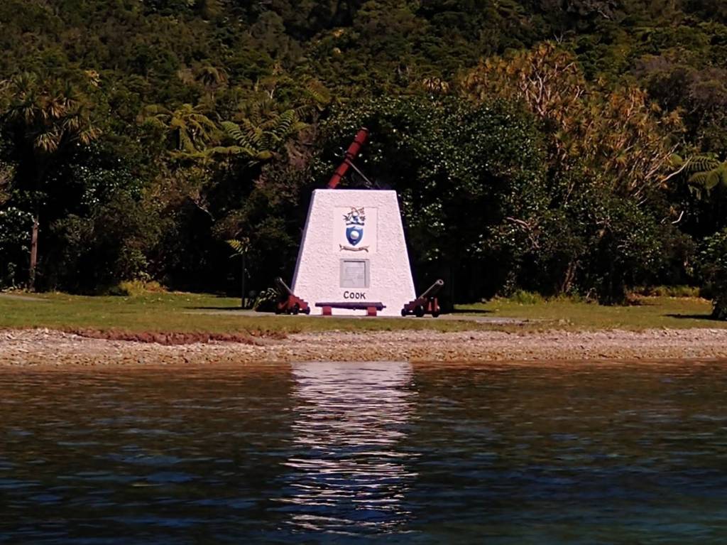 Cooks Monument at Ship Cove Photo Ray Penson