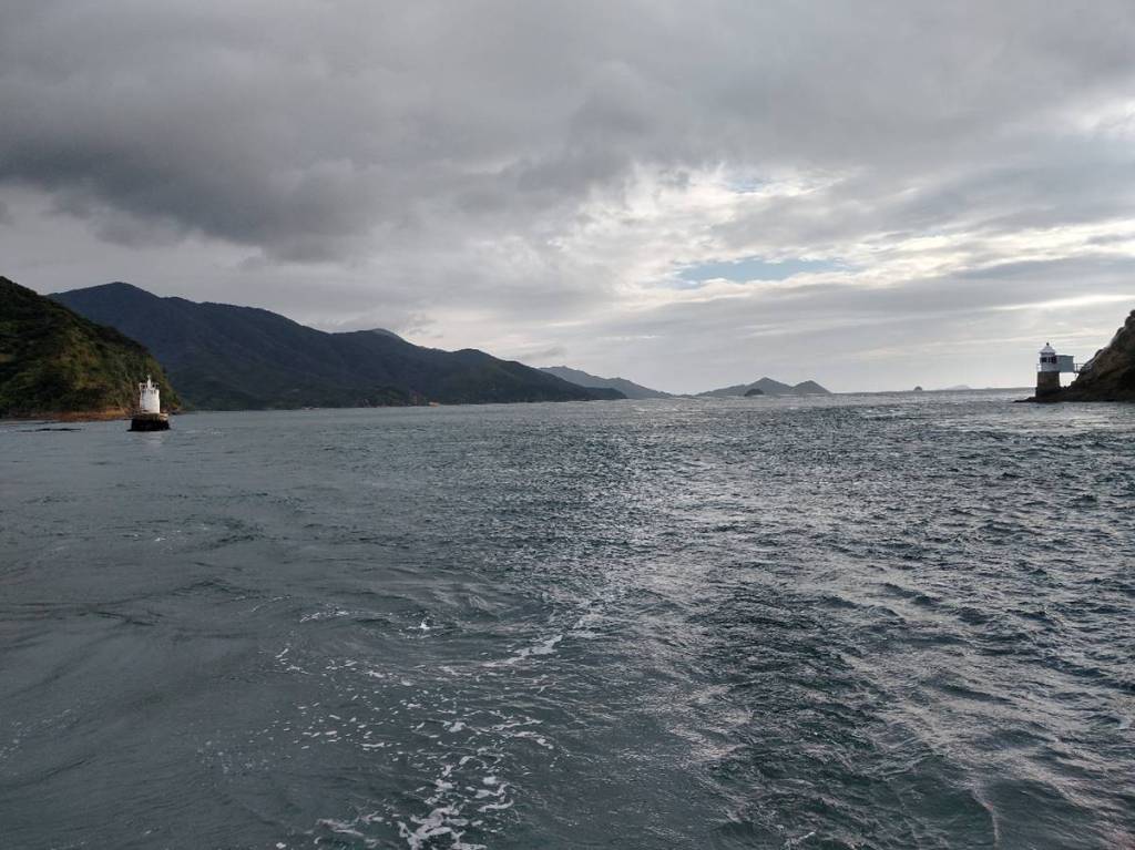 Heading south out of French Pass. Photo Ray Penson