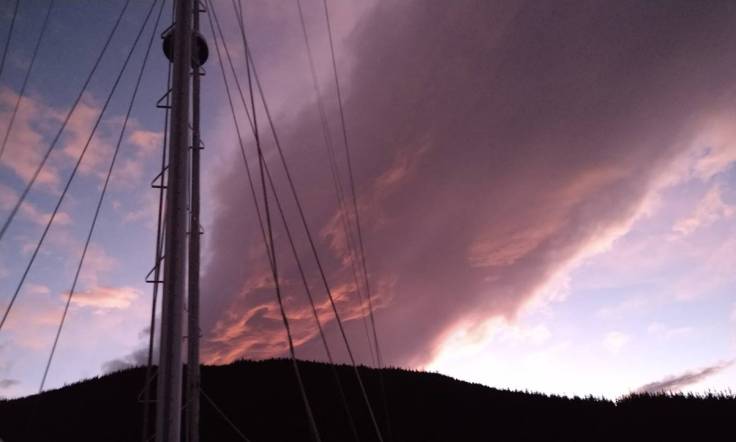 Ominous evening cloud brought wind Photo Ray Penson