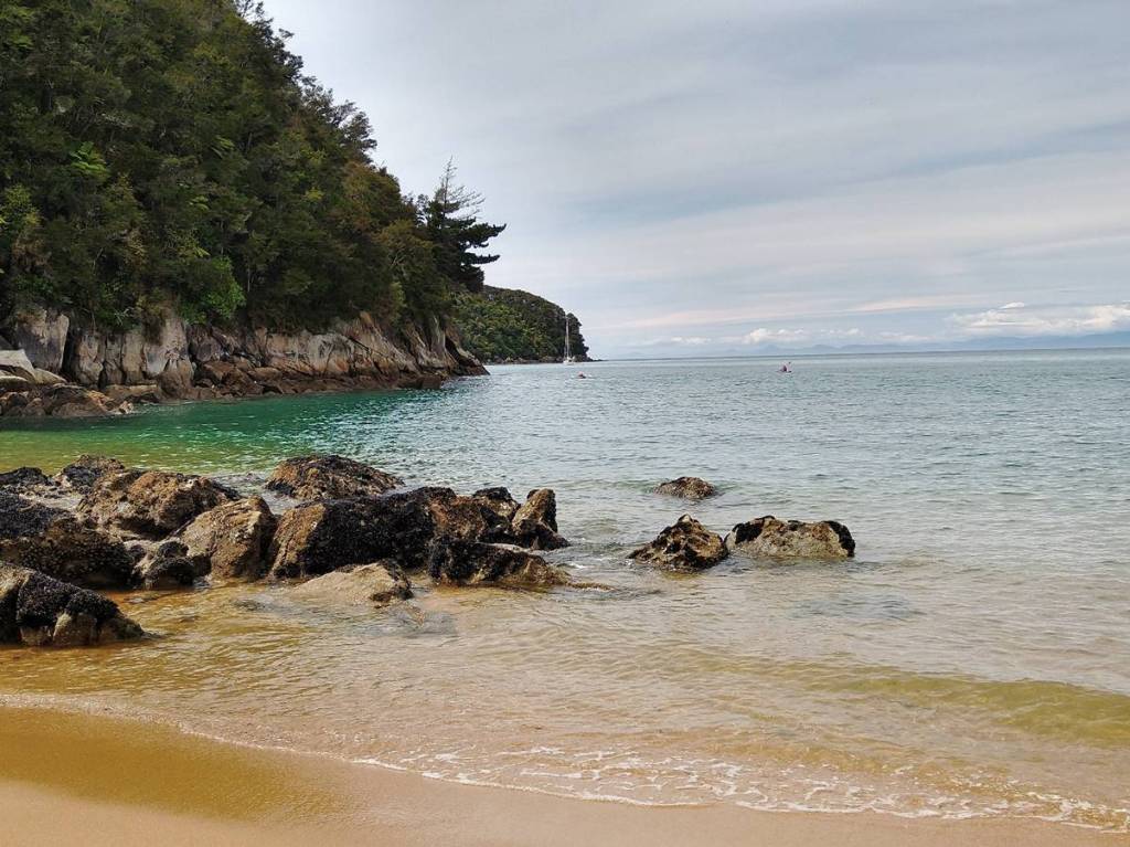 Truce anchored in Watering Cove taken from Observation Beach Photo Ray Penson
