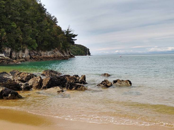 Truce anchored in Watering Cove taken from Observation Beach Photo Ray Penson