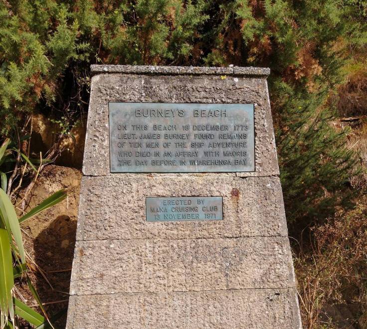 Burney’s beach memorial Photo Ray Penson