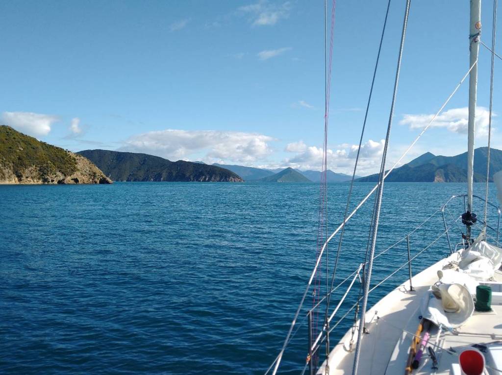 Heading South down Pelorus Sound Photo Ray Penson
