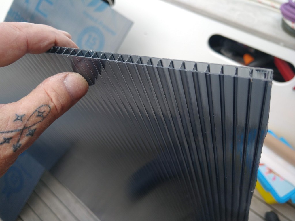 6mm Twinwall Polycarbonate sheet. Photo Ray Penson