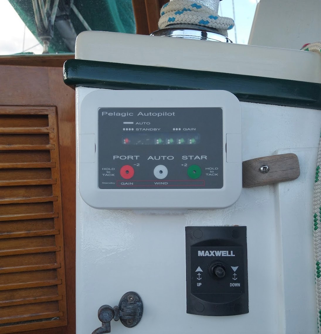 Pelagic Autopilot Control Head Fitted. Photo Ray Penson