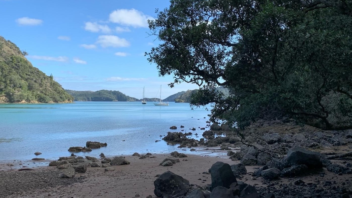 Kiwiriki Bay from start of track. Photo Ray Penson