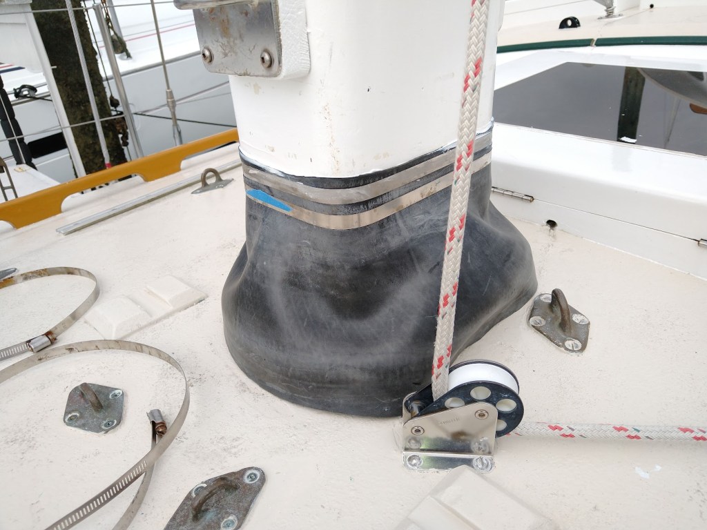 Truck innertube mast boot. Photo Ray Penson