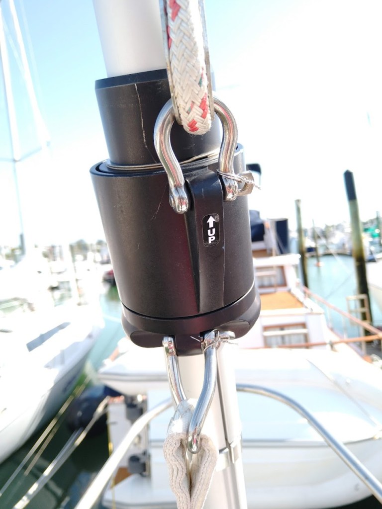 New Harken furler swivel. Photo Ray Penson