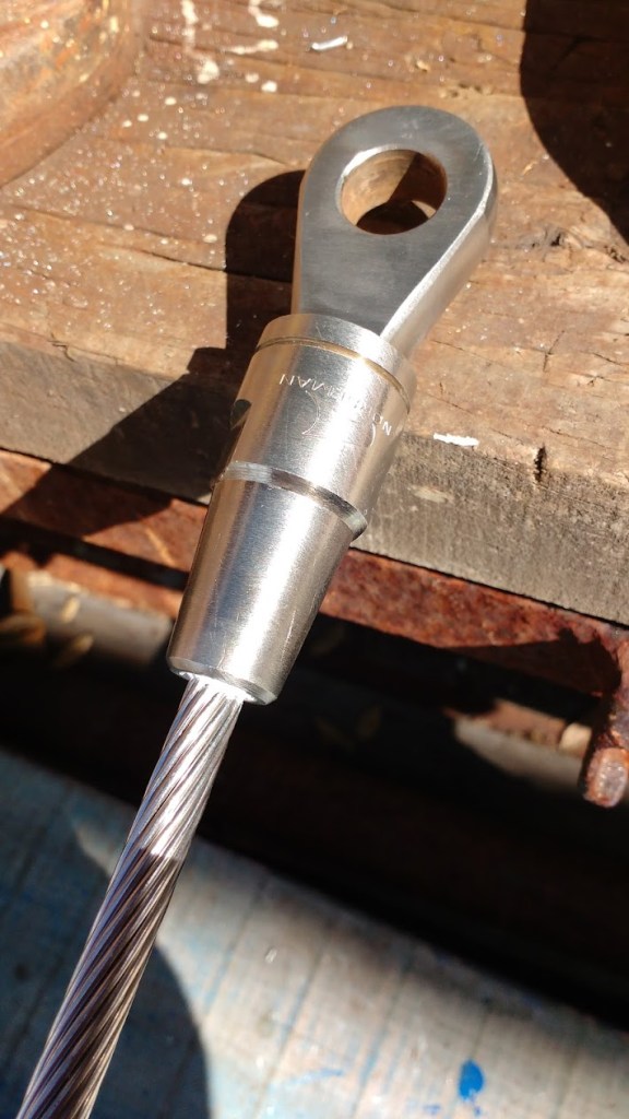 New wire rigged on Norseman Terminal. Photo Ray Penson