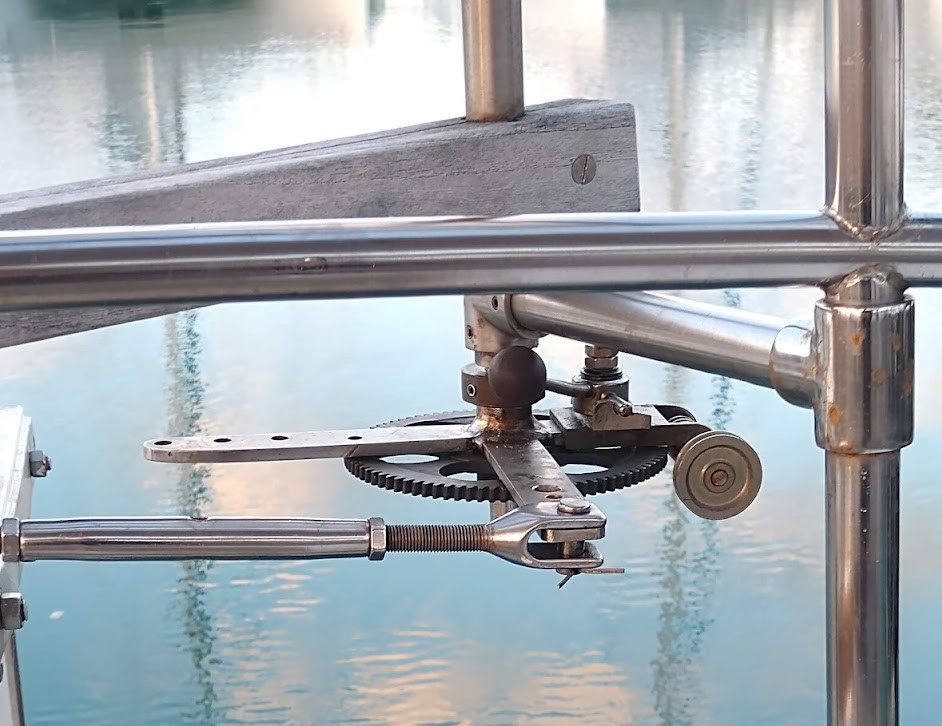 Mickey the Windvane fixed. Photo Ray Penson