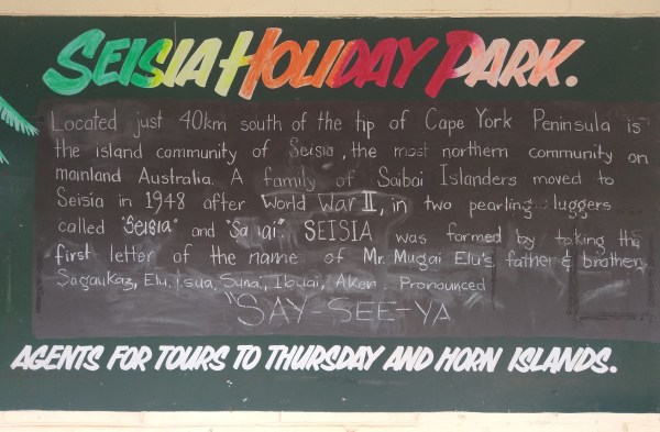 Seisia History Lesson. Photo Ray Penson