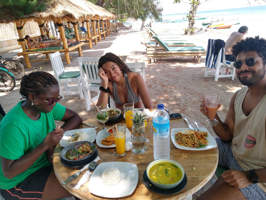 A Different Christmas Lunch on Gili Aer. Photo Ray Penson