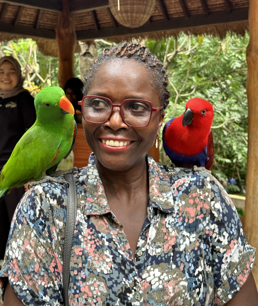 Teaching Ngozi Port and Starboard. Photo Steven Penson