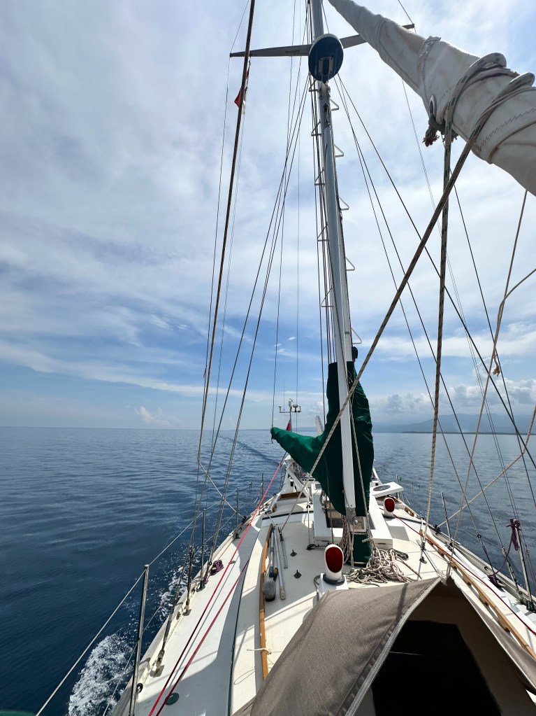 Motoring to Gili Aer on Christmas Day. Photo Steven Penson