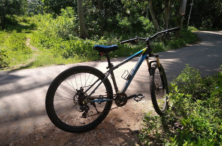 A loner bike from Palmyra Indah Bungalows. Photo Ray Penson