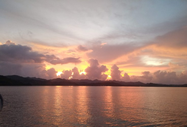Lombok Sunset and Rain Clouds gathering. Photo Ray Penson