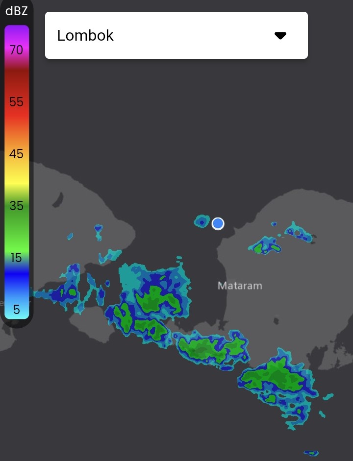 Rain Radar from Bali.