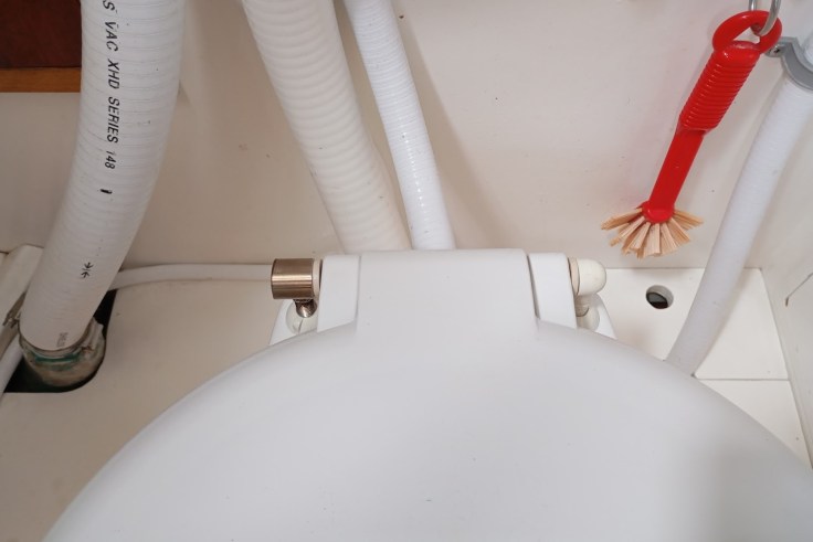 Lavac Toilet fixed and fully operational. Photo Ray Penson