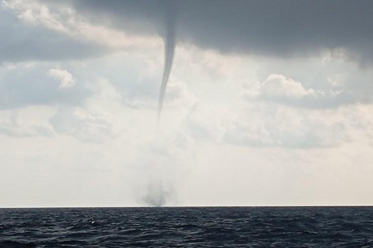Waterspouts touching down all around. Photo Ray Penson