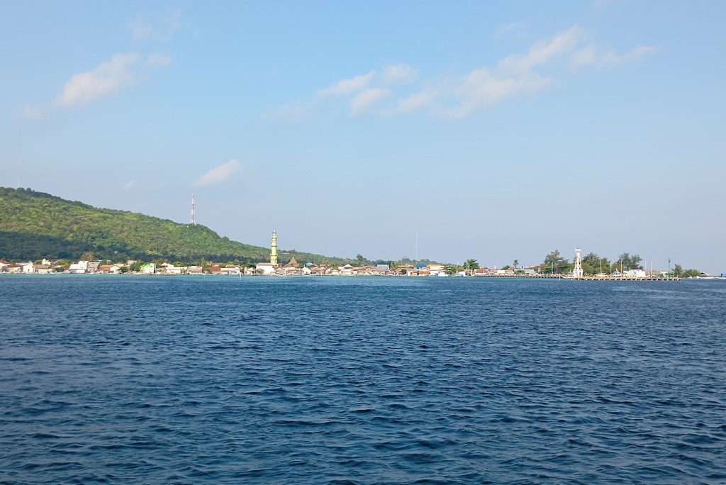 Karimunjawa town from the anchorage. Photo Ray Penson