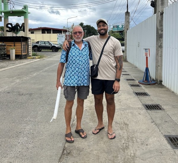 Steven and Ray Penson at Puerto Princesa. Photo Jess Penson