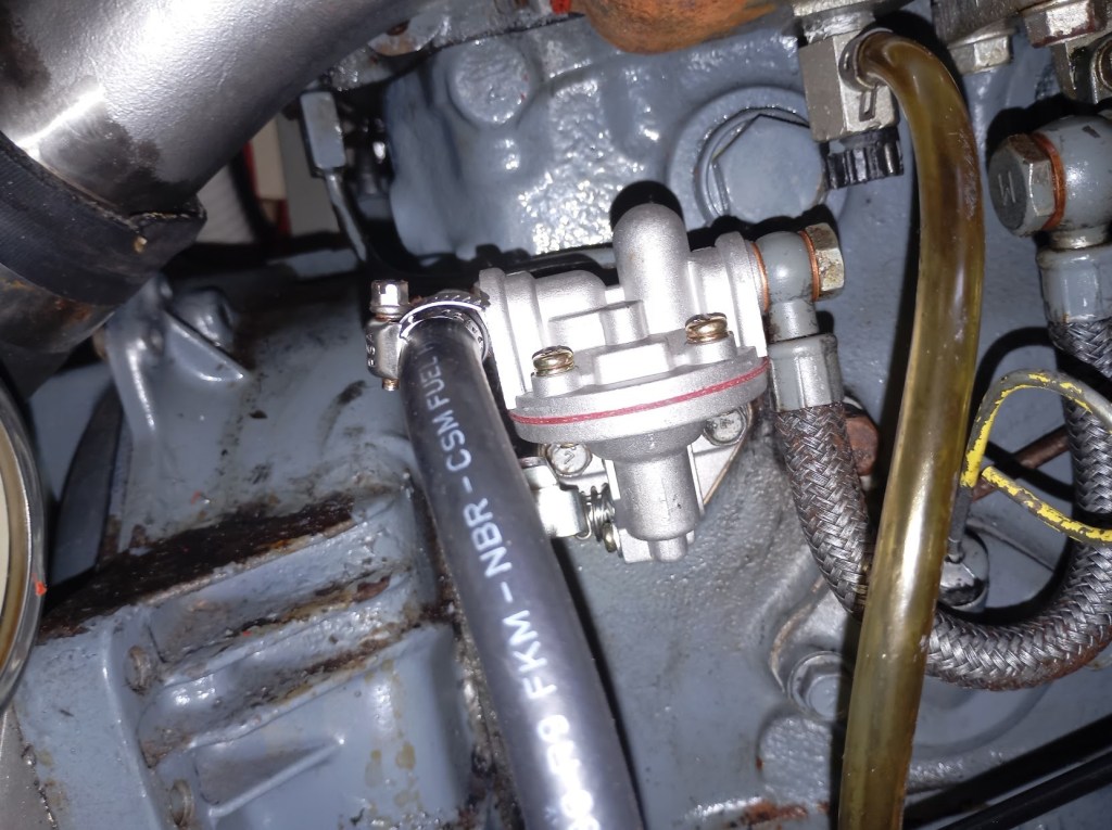 New fuel lift pump fitted. Photo Ray Penson