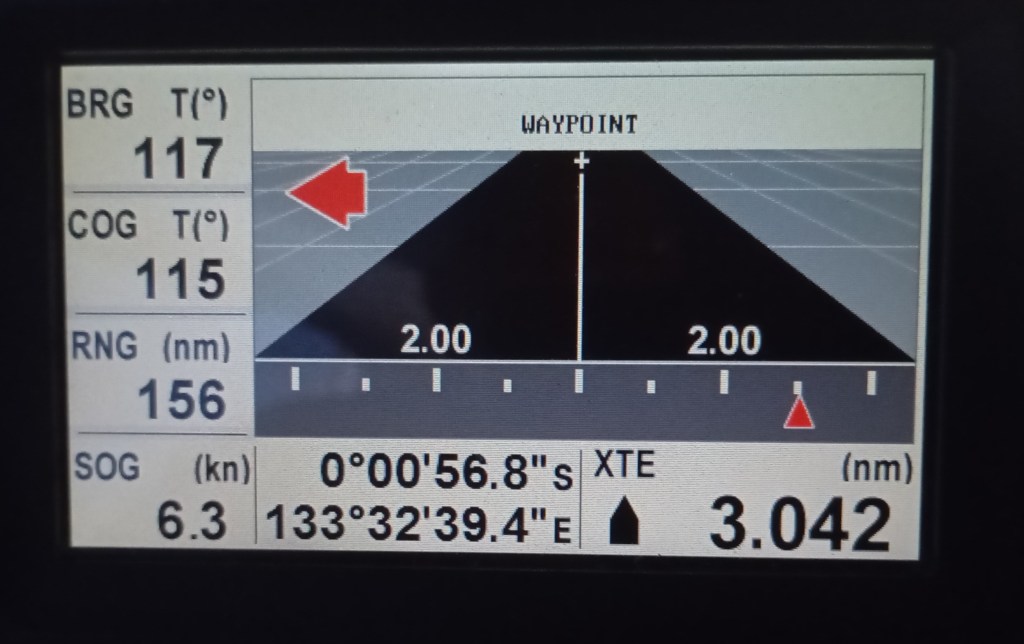 Crossing the equator again, North to South this time. Photo Ray Penson